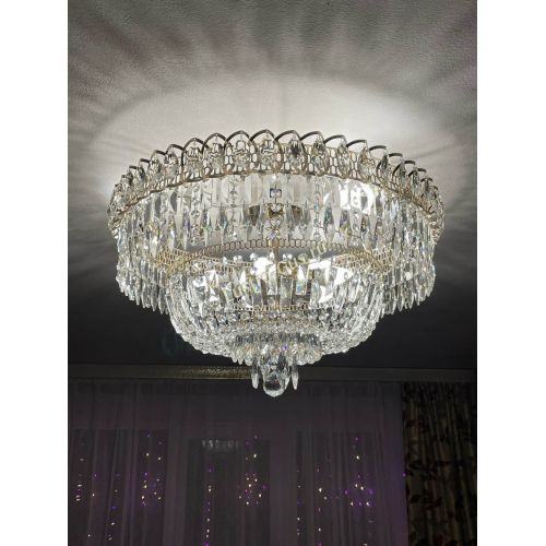 Люстра Хрустальный Каскад Перо в Магнитогорске Гусь Хрустальный