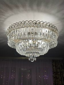 Люстра Хрустальный Каскад Перо в Магнитогорске отзыв и фото покупателя