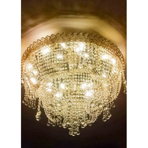 Люстра Водопад Софья №8 в Магнитогорске Гусь Хрустальный