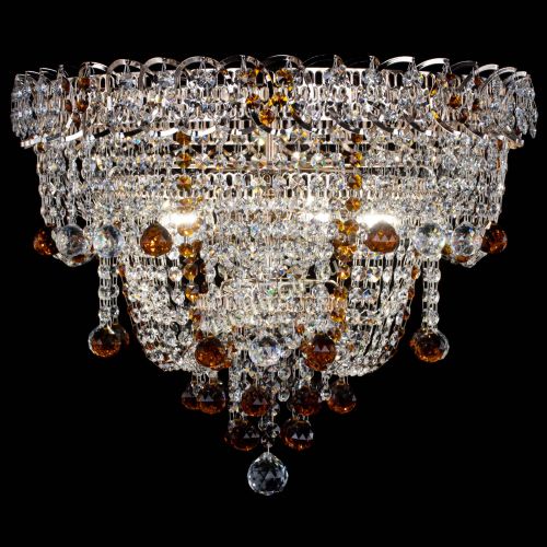 Люстра Водопад Софья чайная в Магнитогорске Гусь Хрустальный