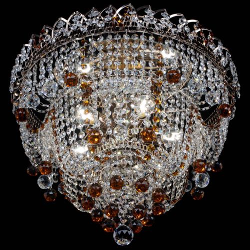 Люстра Водопад Софья чайная в Магнитогорске Гусь Хрустальный