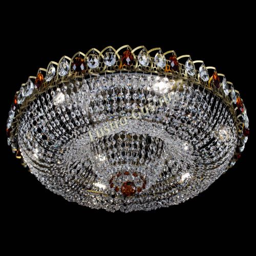 Люстра Водоворот Купол под бронзу Чайный в Магнитогорске Гусь Хрустальный