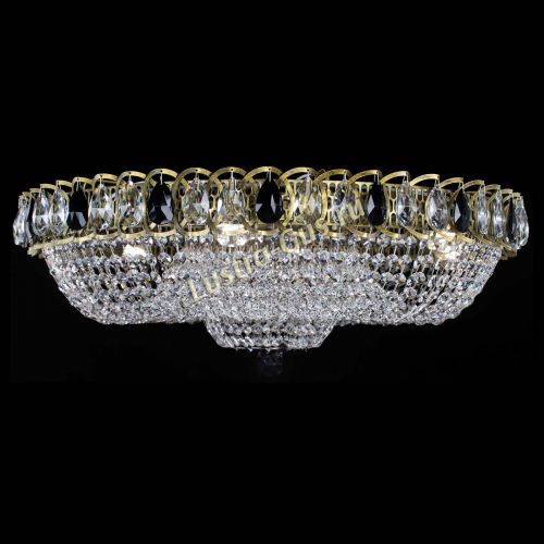 Люстра Водоворот Купол под бронзу Черный в Магнитогорске Гусь Хрустальный