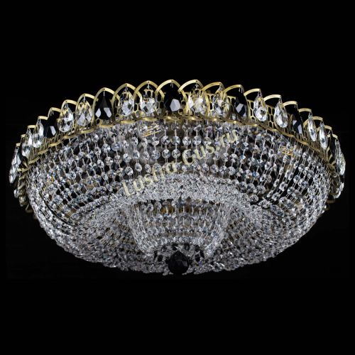 Люстра Водоворот Купол под бронзу Черный в Магнитогорске Гусь Хрустальный