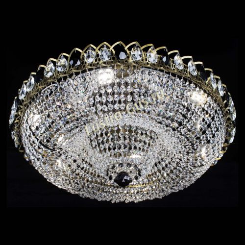 Люстра Водоворот Купол под бронзу Черный в Магнитогорске Гусь Хрустальный