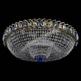 Люстра Водоворот Купол под бронзу Синий в Магнитогорске