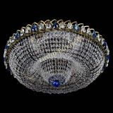 Люстра Водоворот Купол под бронзу Синий в Магнитогорске