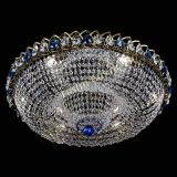 Люстра Водоворот Купол под бронзу Синий в Магнитогорске