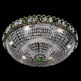 Люстра Водоворот Купол под бронзу Зеленый в Магнитогорске