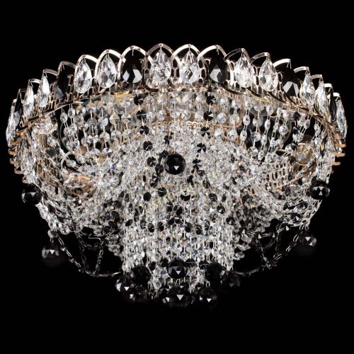 Люстра Водоворот Ольга шар черная в Магнитогорске Гусь Хрустальный