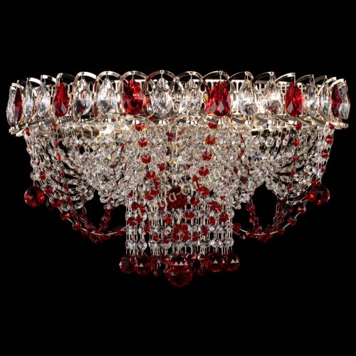 Люстра Водоворот Ольга шар красная в Магнитогорске Гусь Хрустальный