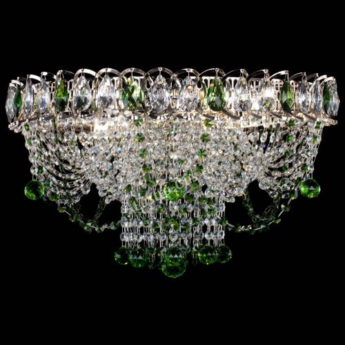 Люстра Водоворот Ольга шар зеленая в Магнитогорске Гусь Хрустальный