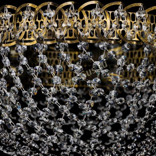 Люстра Водоворот Сетка Обтикон под бронзу в Магнитогорске Гусь Хрустальный