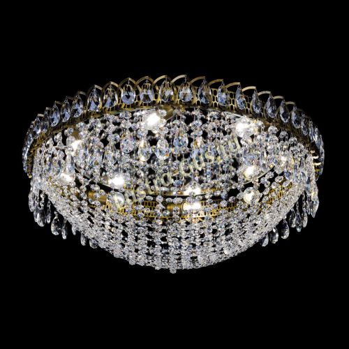 Люстра Водоворот Сетка 8 ламп под бронзу в Магнитогорске Гусь Хрустальный