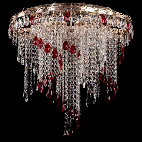 Люстра Вьюга красная в Магнитогорске Гусь Хрустальный
