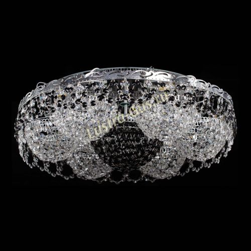 Люстра Вьюга №3 черная в Магнитогорске Гусь Хрустальный