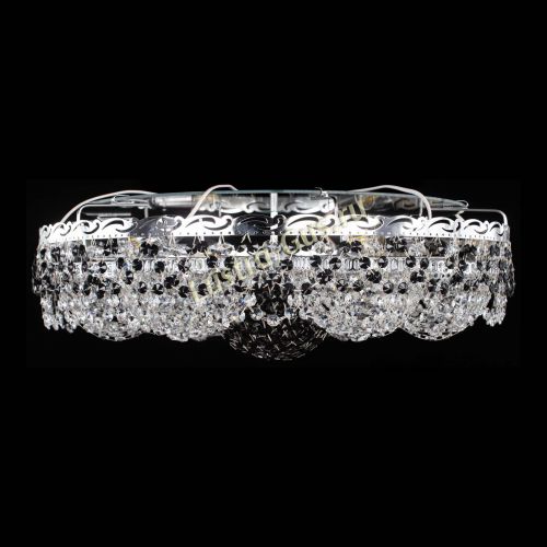 Люстра Вьюга №3 черная в Магнитогорске Гусь Хрустальный