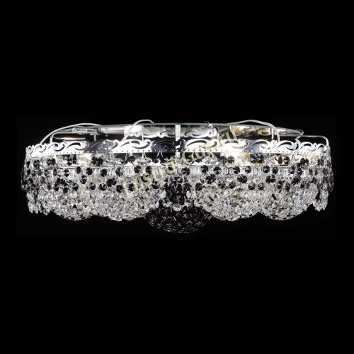 Люстра Вьюга №3 черная в Магнитогорске Гусь Хрустальный