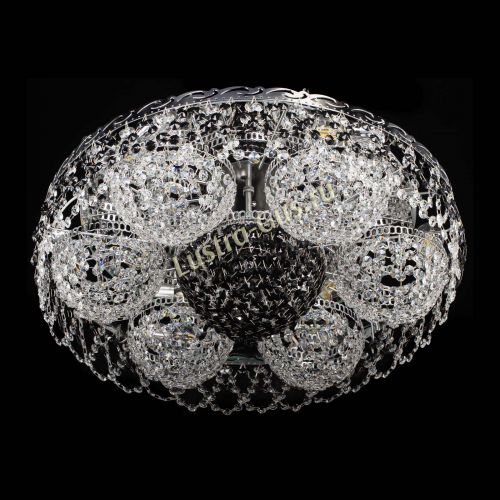 Люстра Вьюга №3 черная в Магнитогорске Гусь Хрустальный