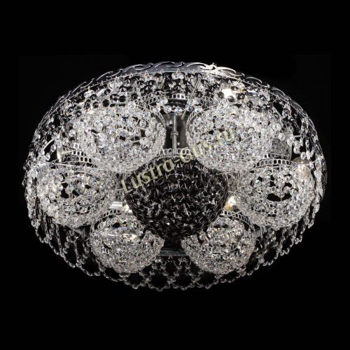 Люстра Вьюга №3 черная в Магнитогорске Гусь Хрустальный