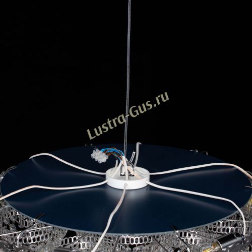 Люстра Вьюга №3 розовая в Магнитогорске Гусь Хрустальный