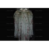 Люстра Вьюга длинная красная в Магнитогорске