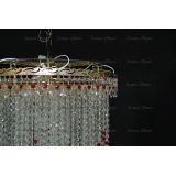 Люстра Вьюга длинная красная в Магнитогорске