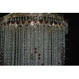 Люстра Вьюга длинная красная в Магнитогорске