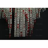 Люстра Вьюга длинная красная в Магнитогорске