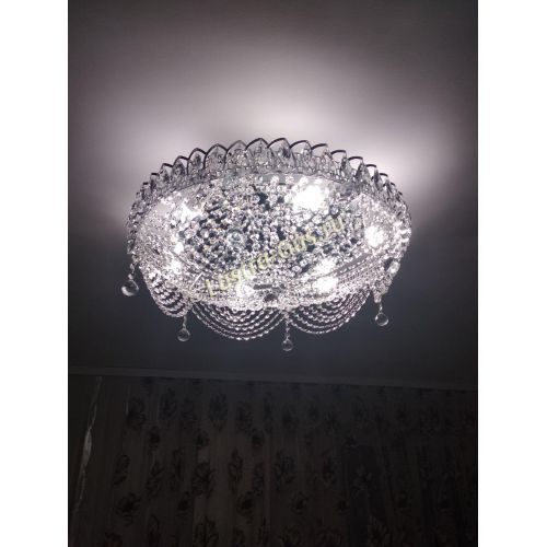 Люстра Жасмин №1 - 6 ламп в Магнитогорске Гусь Хрустальный