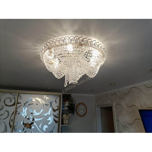 Люстра Жасмин Каскад 600 мм в Магнитогорске Гусь Хрустальный