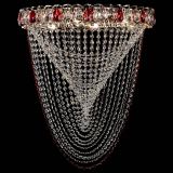 Люстра Жасмин Веер красная, диаметр - 500 мм, цвет - золото, Люстры Гусь Хрустальный Люстра Жасмин Веер красная, диаметр - 500 мм, цвет - золото, Люстры Гусь Хрустальный