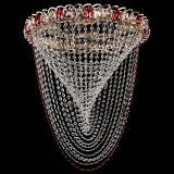 Люстра Жасмин Веер красная, диаметр - 500 мм, цвет - золото, Люстры Гусь Хрустальный Люстра Жасмин Веер красная, диаметр - 500 мм, цвет - золото, Люстры Гусь Хрустальный