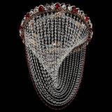 Люстра Жасмин Веер красная, диаметр - 500 мм, цвет - золото, Люстры Гусь Хрустальный Люстра Жасмин Веер красная, диаметр - 500 мм, цвет - золото, Люстры Гусь Хрустальный