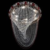 Люстра Жасмин Веер красная, диаметр - 500 мм, цвет - золото, Люстры Гусь Хрустальный Люстра Жасмин Веер красная, диаметр - 500 мм, цвет - золото, Люстры Гусь Хрустальный