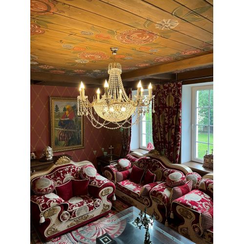 Люстра Елизавета №13 Купол в Магнитогорске Гусь Хрустальный