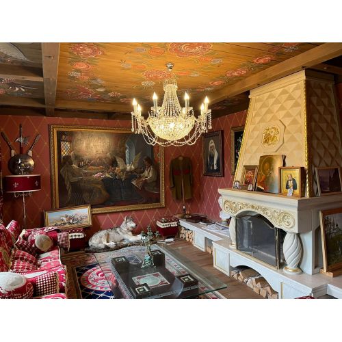 Люстра Елизавета №13 Купол в Магнитогорске Гусь Хрустальный