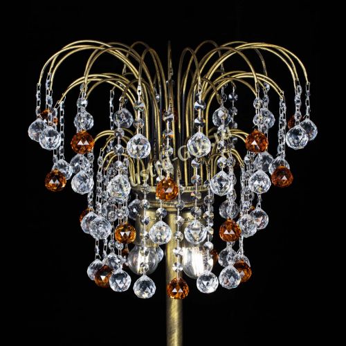 Торшер Агата шар под бронзу Чайный в Магнитогорске Гусь Хрустальный