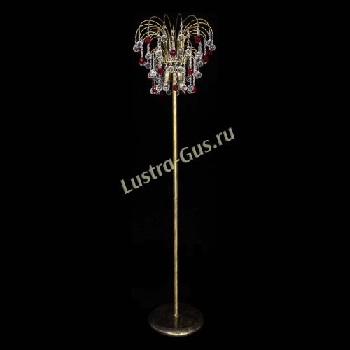 Торшер Агата шар под бронзу Красный в Магнитогорске Гусь Хрустальный