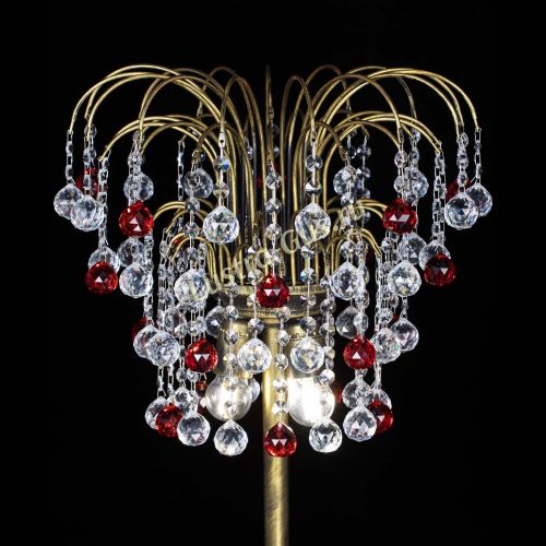 Торшер Агата шар под бронзу Красный в Магнитогорске Гусь Хрустальный