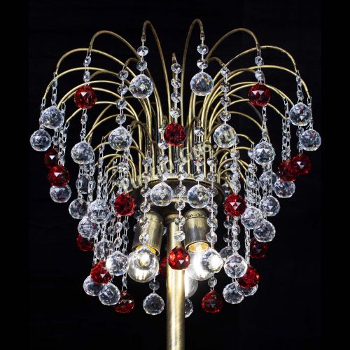 Торшер Агата шар под бронзу Красный в Магнитогорске Гусь Хрустальный