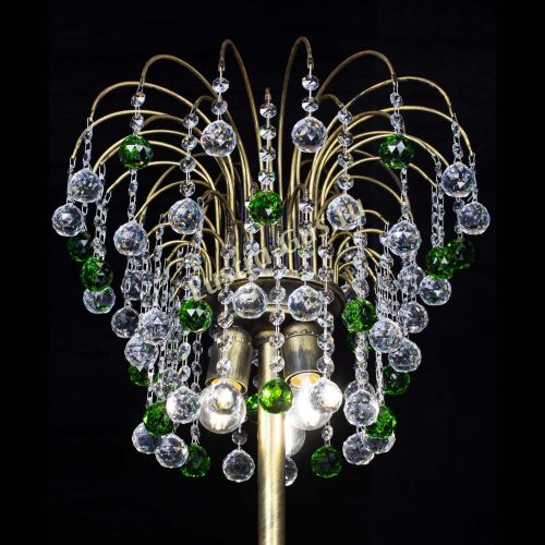 Торшер Агата шар под бронзу Зеленый в Магнитогорске Гусь Хрустальный