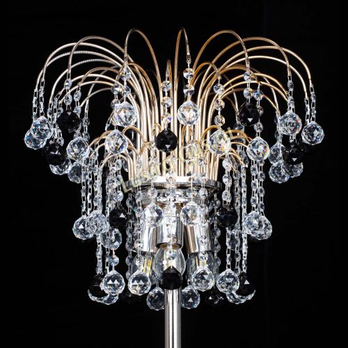 Торшер Акация шар черный в Магнитогорске Гусь Хрустальный