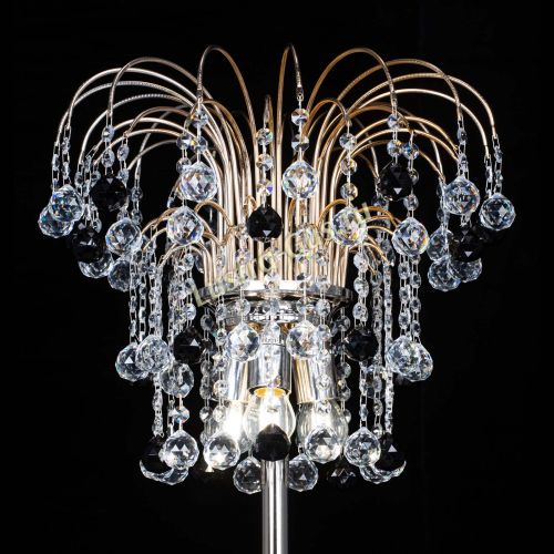 Торшер Акация шар черный в Магнитогорске Гусь Хрустальный