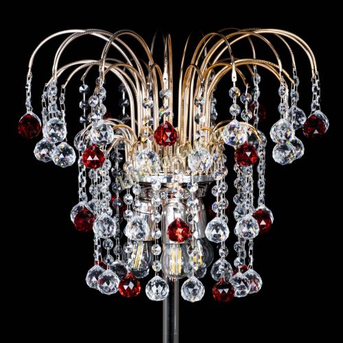 Торшер Акация шар красный в Магнитогорске Гусь Хрустальный