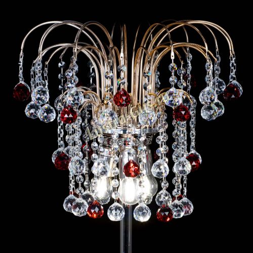 Торшер Акация шар красный в Магнитогорске Гусь Хрустальный