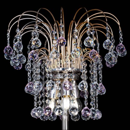 Торшер Акация шар розовый в Магнитогорске Гусь Хрустальный