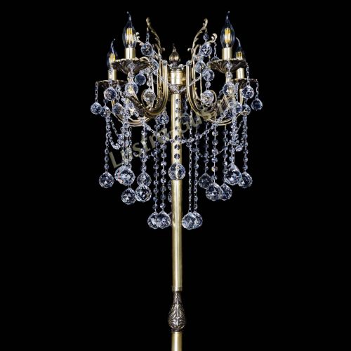 Бронзовый торшер Матильда №2 шар в Магнитогорске Гусь Хрустальный