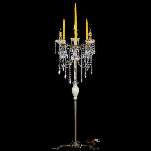 Торшер бронзовый Оникс №3/2 журавлик в Магнитогорске Гусь Хрустальный