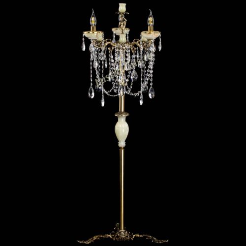 Торшер бронзовый Оникс №3 журавлик в Магнитогорске Гусь Хрустальный